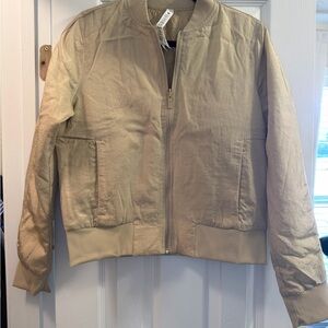 lululemon athletica Women's Beige Bomber Jacket
